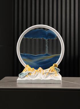 引进财富和宝藏鹿流沙画装饰品酒柜入口入口电视柜家庭客厅装饰乔