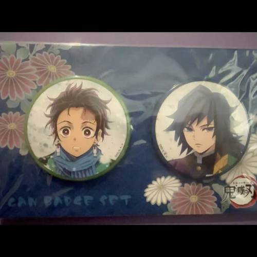 日谷散货鬼灭之刃 雪地大吧唧 movic 炭治郎 富冈义勇一套带背板 - 图3