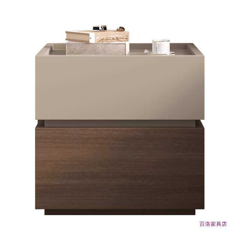 床头柜轻奢床边柜现代家用简约卧室新款实木创意储物柜,淘宝优惠券,粉丝福利购,淘宝优惠卷