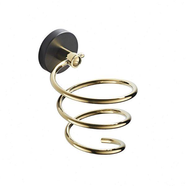 全铜免打孔电吹风机支架壁挂架子浴室置物架卫生间轻奢收纳风筒架,淘宝优惠券,粉丝福利购,淘宝优惠卷