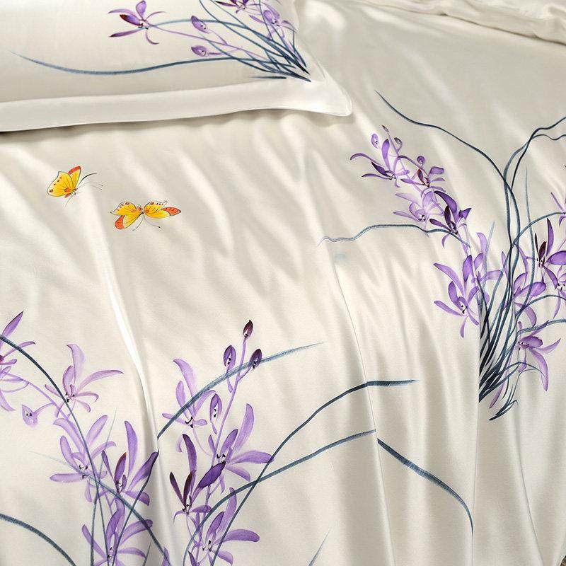 枕水M16003人家品单100%手绘真丝被套桑蚕丝婚庆床上用被罩人双被,淘宝优惠券,粉丝福利购,淘宝优惠卷