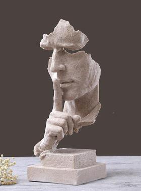 办沉默金公桌不语01摆件创意客厅酒柜装饰书摆设现代简约是房家居