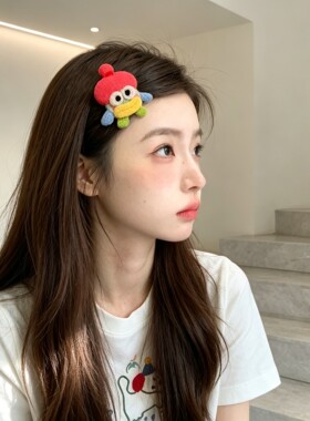 比奇堡丑萌卡通刘海香肠嘴贴