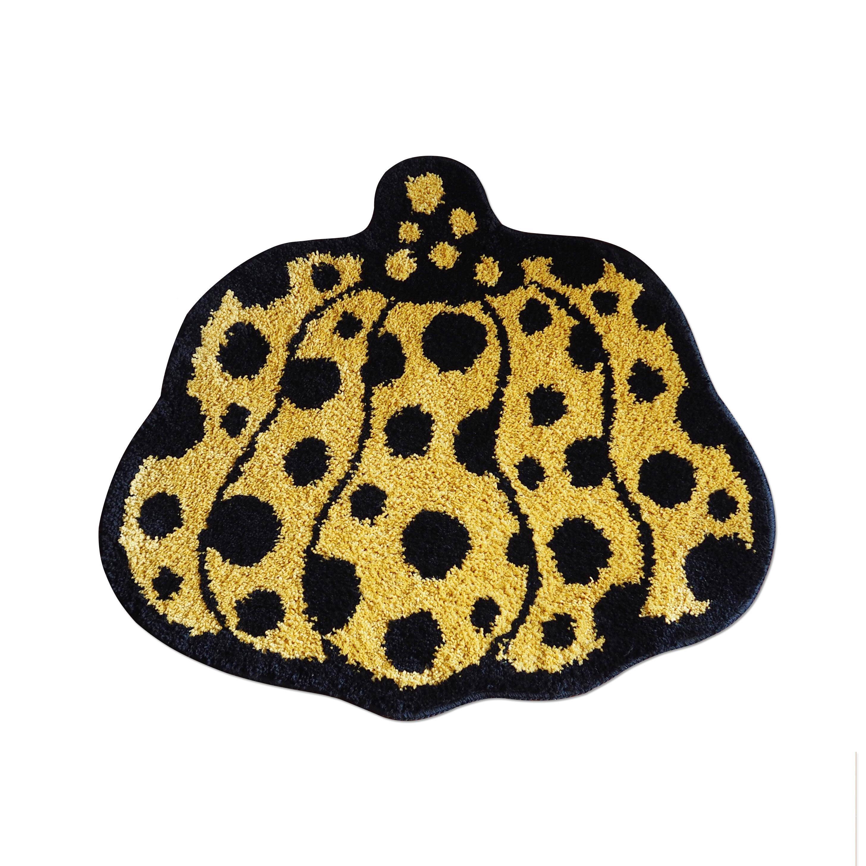 原创设计绒ALR草间弥生南瓜艺术植异形地垫i厅n地s现代卧室客茶几 - 图3