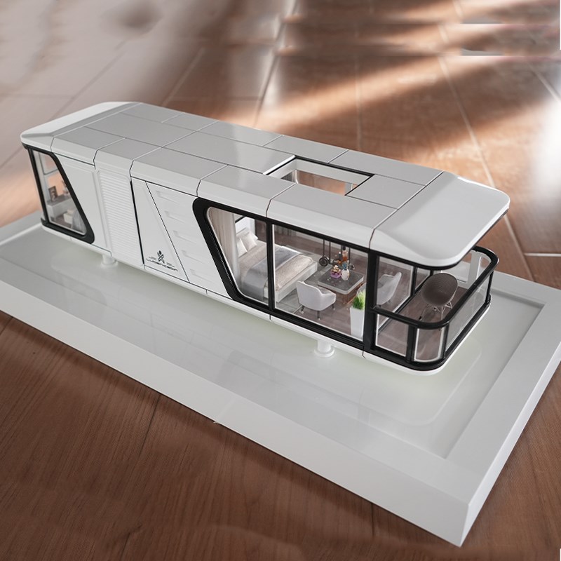 移动房屋模型太空舱民宿厂家移动酒店民宿网红景观小屋太空舱露营 - 图0