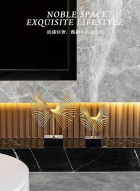 欧轻奢创IYV桌意摆件高档办公室面电视柜家玄关摆件酒柜居式装饰