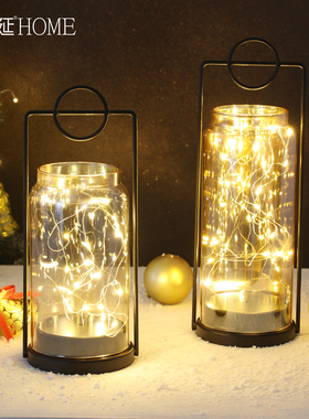 欧式复古风灯创意酒吧咖啡馆个性室内装饰品烛光晚餐道具