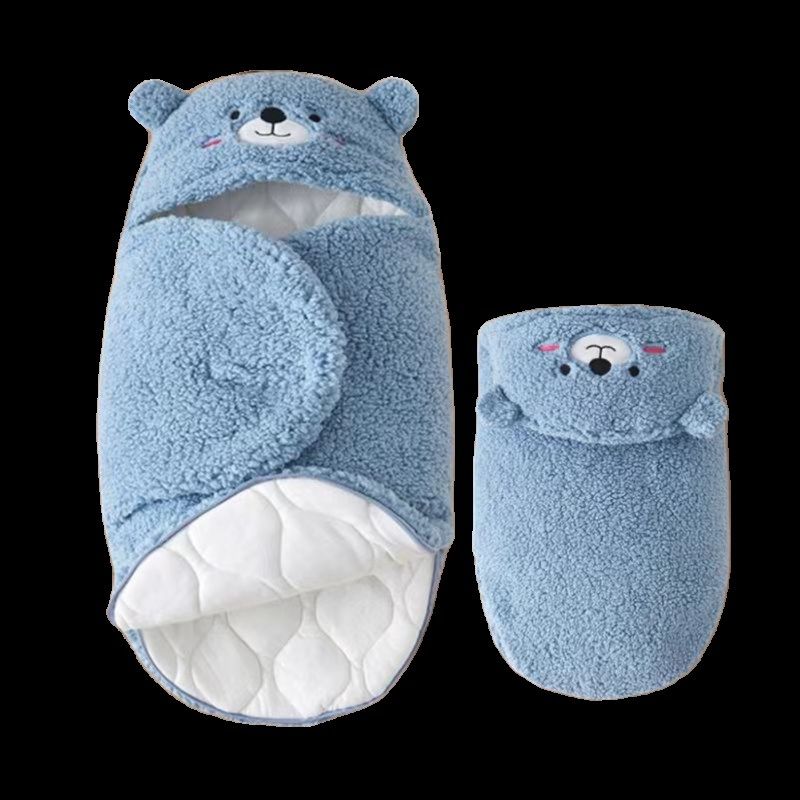 婴儿睡袋秋冬加厚新生儿包被防踢被刚出生宝宝抱被防惊跳外出包裹,淘宝优惠券,粉丝福利购,淘宝优惠卷