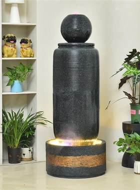 简约流水摆件转i运球欧式客厅喷泉水景酒店招财办公室装饰玄关摆