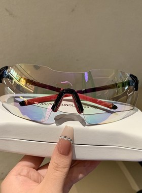 透明炫彩骑行眼镜男女变色日夜两用防风户外运动跑步自行车护目镜