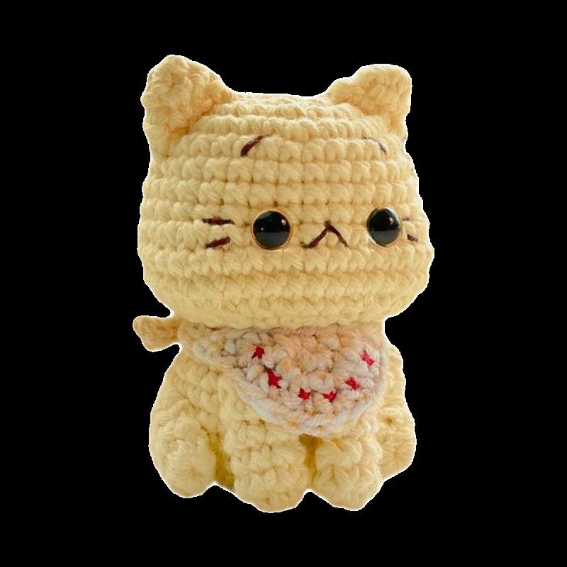 桌面摆件送闺蜜小猫情侣礼物五股线diy编织手工牛奶棉毛线材料包,淘宝优惠券,粉丝福利购,淘宝优惠卷