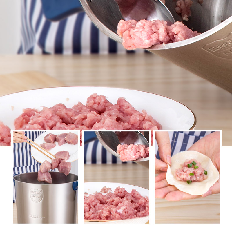 Liguo Meat Grinder Multifunctional Commercial Household Large Capacity Stainless Steel Electric Onion Ginger Chili Garlic Vegetable Crusher