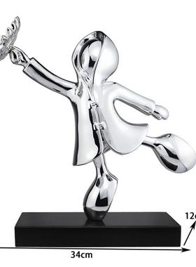 简约现代卡通风创意雕塑摆件样板间售楼处儿童房客厅抽象软装饰品