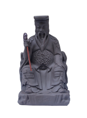 4寸紫砂土地公 吕洞宾神像公神像 福德正神 地主爷家居供奉摆件