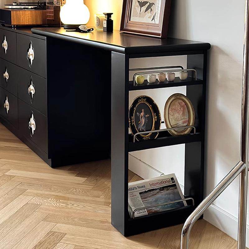 实木梳妆台斗柜一体法式复古现代简约可伸缩化妆桌床尾收纳柜组合,淘宝优惠券,粉丝福利购,淘宝优惠卷