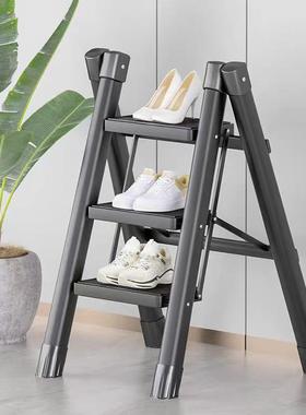 梯子家用折叠梯加厚人字梯楼梯伸缩多功能工程梯合金室内便携梯子