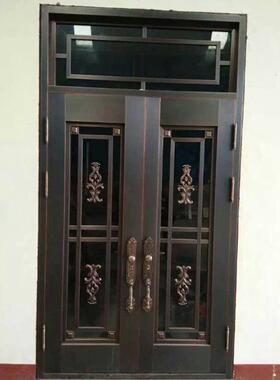 农家大院铜门定制山东多颜色规格大门推拉式大门