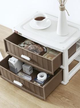 塑料收纳柜多层现代简约儿童玩具文具整理柜置地式家用整理箱