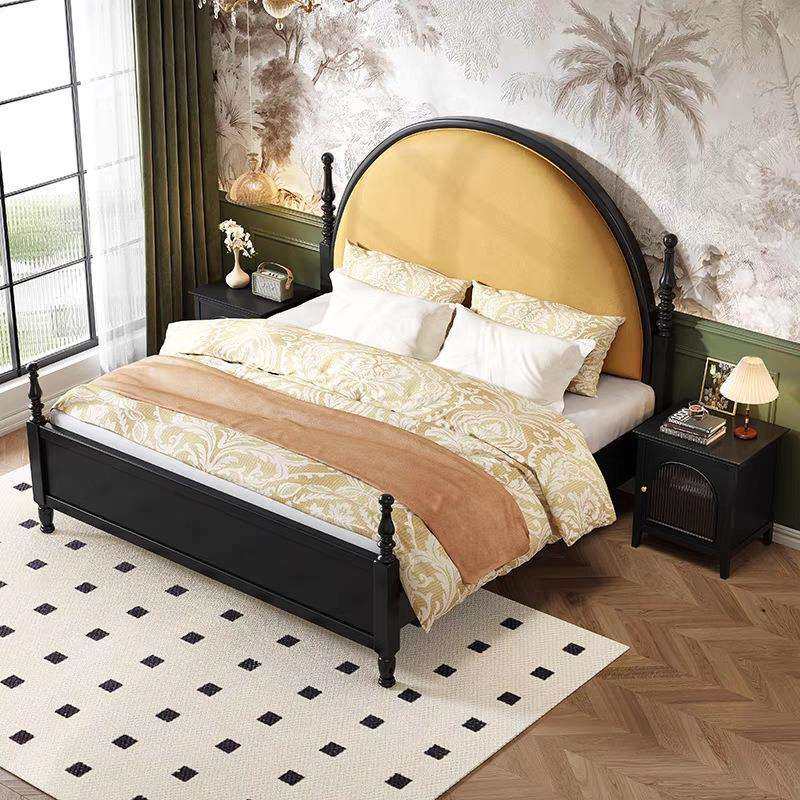 法式复古实木床巴黎双人1.8m主卧中古风简约软包床1.5m储物收纳床,淘宝优惠券,粉丝福利购,淘宝优惠卷