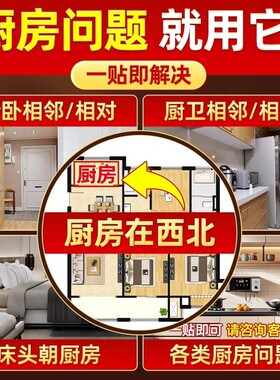 鸱吻摆件厨房在西北角镇宅解决冰箱贴门对门避火龙螭吻九子金属贴