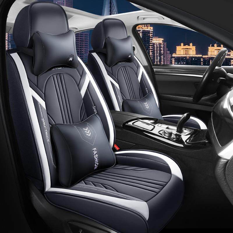 新款舒适汽车坐垫四季通用全包围皮质座套夏季通风透气座椅坐垫套,淘宝优惠券,粉丝福利购,淘宝优惠卷