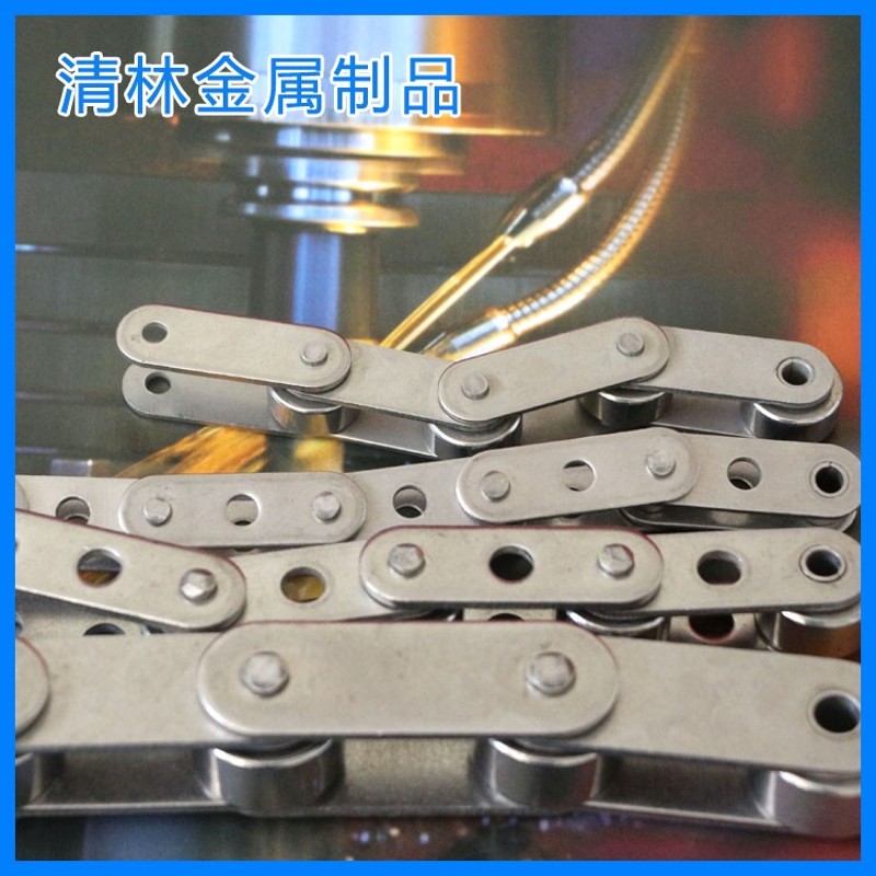 双节距空心输送链条工业滚子传动链6分D穿管加宽链条C2062C2082 - 图0