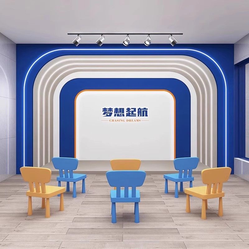 3d立体小主持人教室背景墙口才培训中心墙纸舞蹈室墙布定制背景墙,淘宝优惠券,粉丝福利购,淘宝优惠卷