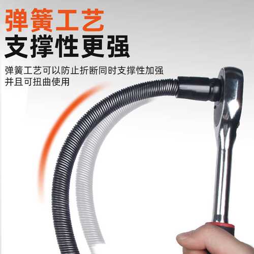 电动扳手软连接杆加长万向软轴转换头接头器套筒1/2大飞弹性工具 - 图2