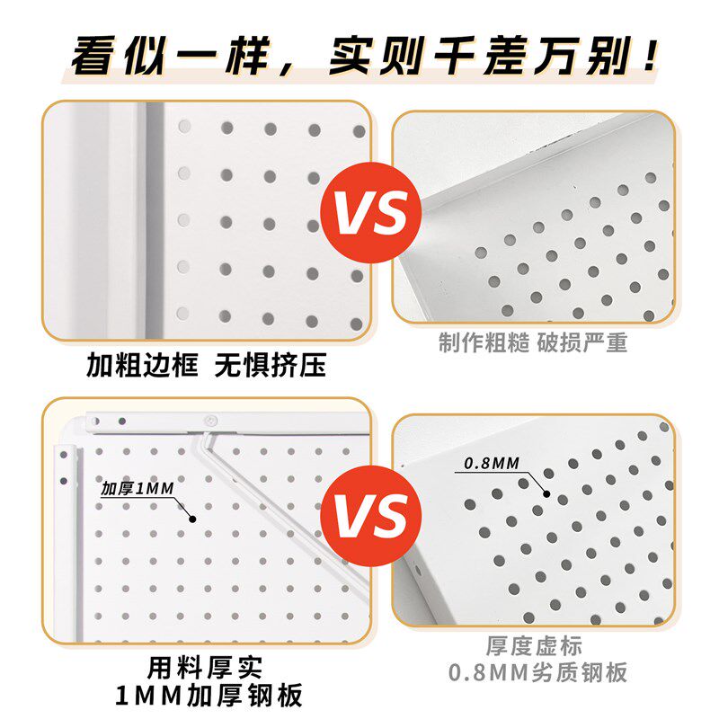 Desk hole board storage rack wall storage rack study dormitory wall punching board wall hanging board display rack can be customized