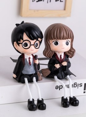 卡通时尚家居儿童房隔板玄关可爱创意房间吊脚娃娃装饰礼品小摆件