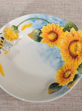 太阳向日葵钥匙零食饰品盘电视柜玄茶几结婚闺蜜