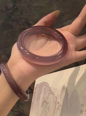 新中式国风美清冷感手镯2024新款高颜值古风气质设计百搭平安手镯