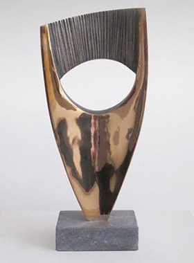 电镀抽象艺术工艺品摆件酒店样板间轻奢风小雕塑香槟金香槟银摆饰