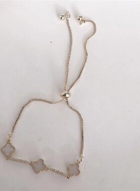 韩版个性锆石鱼尾手链简约气质轻奢手镯小众设计感百搭手饰潮