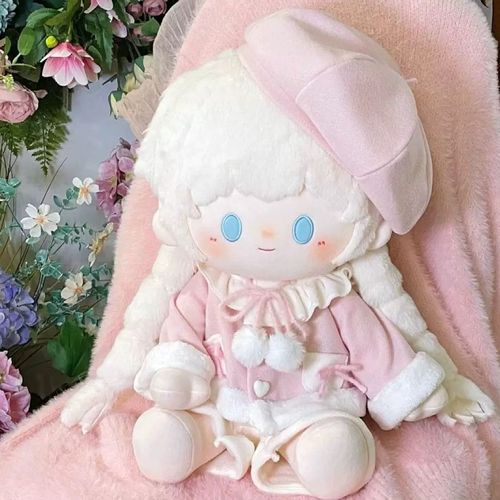 雪绒绒娃衣40cm棉花娃娃衣服坐姿一番赏换N装毛绒玩偶冬季外套萌 - 图2