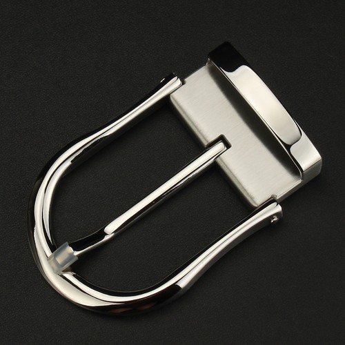 男士皮带扣头 针扣腰带卡子商务配件 不锈钢裤带头3.8 3.9cm内径 - 图1