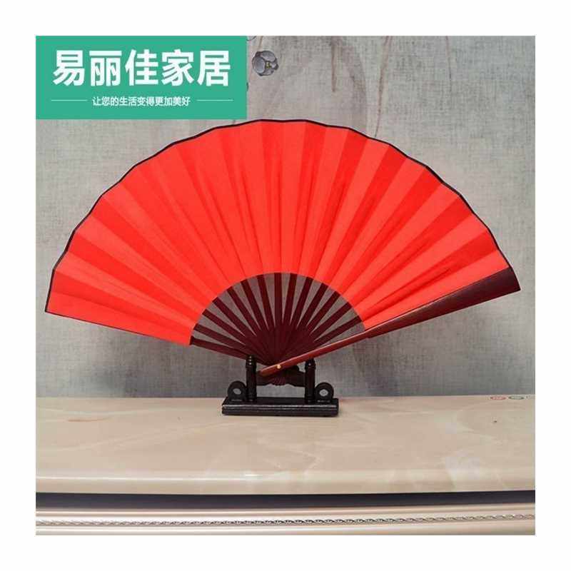 老式结实手拿黑色折叠布扇子折扇中国风丝绸布料白色红色工艺写字,淘宝优惠券,粉丝福利购,淘宝优惠卷