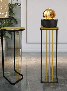 客厅高端流水摆件循环水落地装饰品办公室沙N发电视机旁轻奢工艺