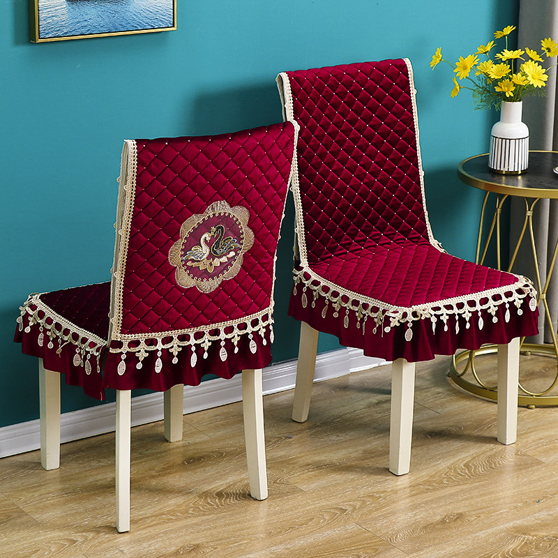 新款餐椅桌布连体椅子坐垫罩夹棉防滑绒布加厚椅子垫家用一体垫,淘宝优惠券,粉丝福利购,淘宝优惠卷