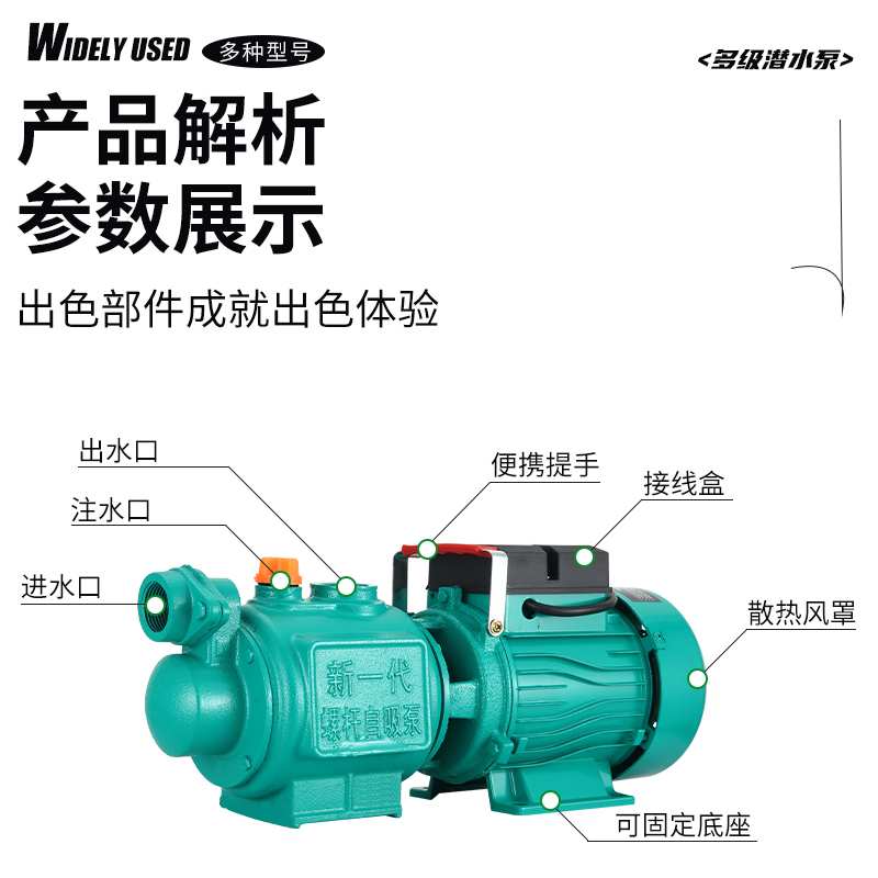 kt抽水机家用220V高扬程自吸泵全自动增压泵电动螺杆泵自来水抽水 - 图2