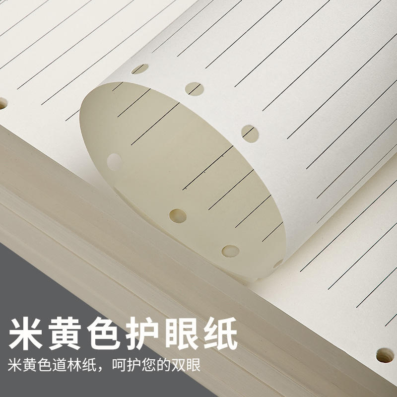 活页纸替芯a5b5笔记本活页本内芯6孔r9孔20孔26孔可拆螺旋线圈本 - 图3