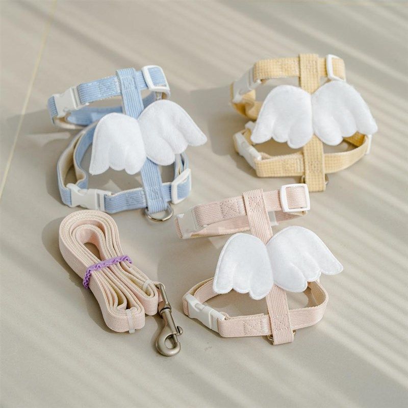 翅膀猫咪外出牵引绳工字型宠物防挣脱狗狗牵引绳小型犬可爱遛猫绳,淘宝优惠券,粉丝福利购,淘宝优惠卷