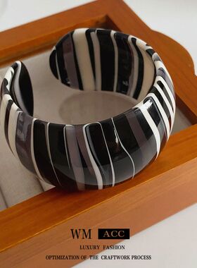 女手环晕染手镯气质小众欧美手饰