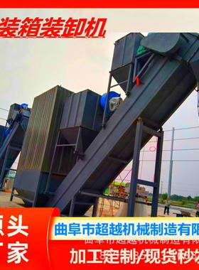 建材行业集装箱拆柜卸灰机铁路集装箱运输矿粉火车站卸灰机器