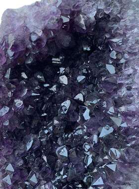 天然乌拉圭紫晶簇洞摆件原矿紫水晶洞碎片家居装饰紫晶洞摆件