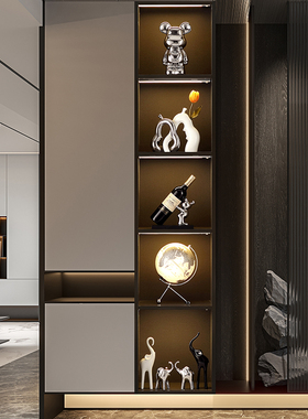 轻奢风大象一家三四口陶瓷装饰客厅电视柜酒柜高档家居摆饰高级感
