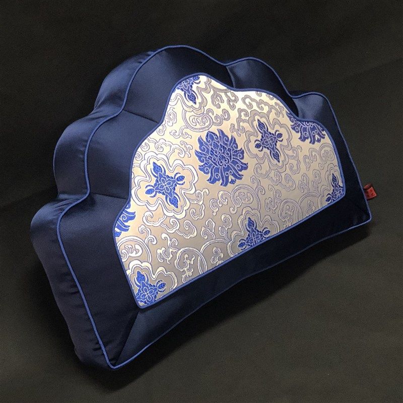 传统罗汉床宝座靠背宫廷绸缎腰枕山形云枕元宝扇形加大后靠垫,淘宝优惠券,粉丝福利购,淘宝优惠卷