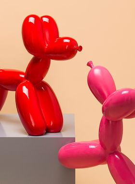 气球狗宠物店装饰品玻璃钢材质卡通可爱风儿童摄影道具陈列摆件