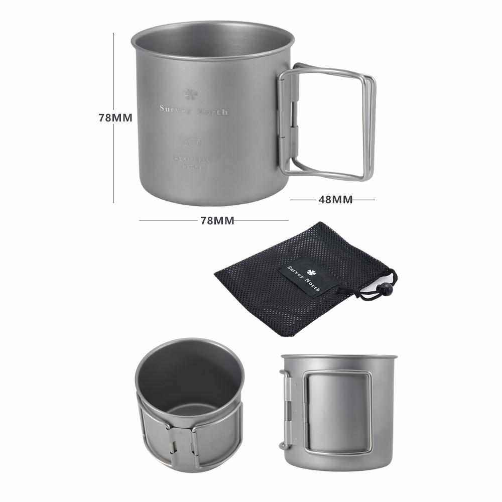 便携单层钛化折叠手柄不锈钢水杯咖啡杯户外露营茶杯行军杯马克杯,淘宝优惠券,粉丝福利购,淘宝优惠卷