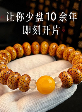 海南开片老陈籽星月菩提手串